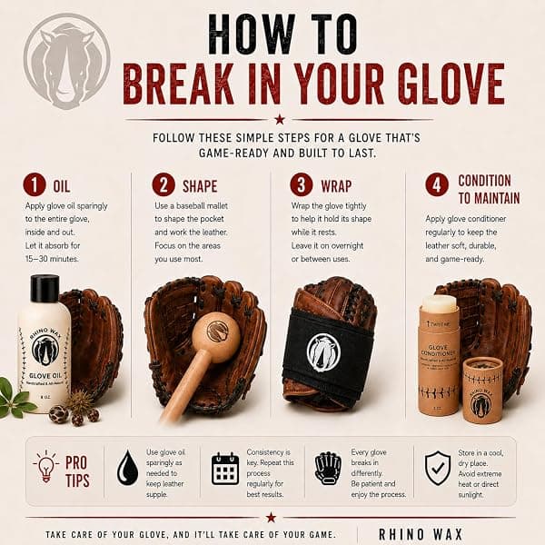 Rhino Wax Glove Break-In Kit with Mallet and Wrap — view 3 of 4
