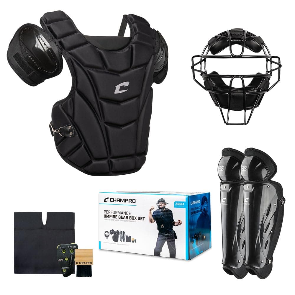 Champro Starter Umpire Kit, Adult, Black