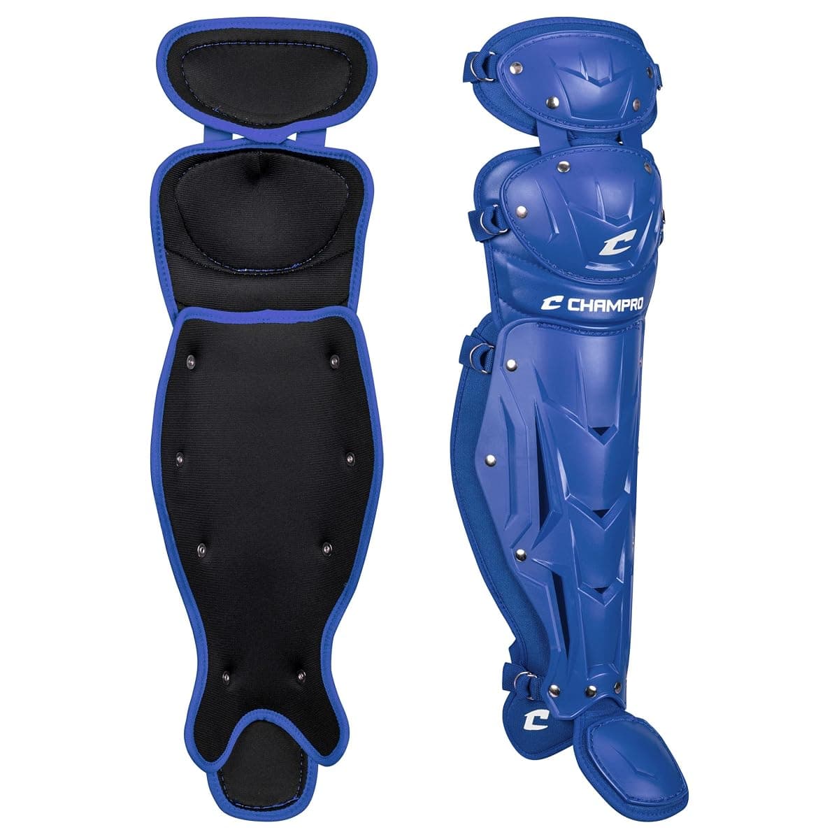 Champro Optimus MVP Leg Guards, 12 in, Royal