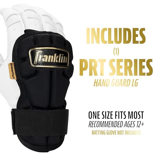 Franklin PRT Hand and Wrist Guard, Black/Gold — view 2 of 4