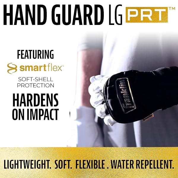 Franklin PRT Hand and Wrist Guard, Black/Gold — view 3 of 4
