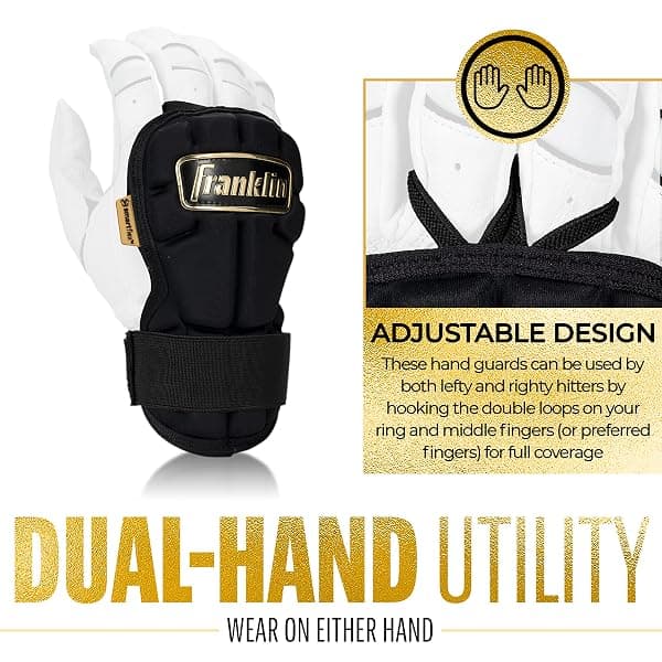 Franklin PRT Hand and Wrist Guard, Black/Gold — view 4 of 4