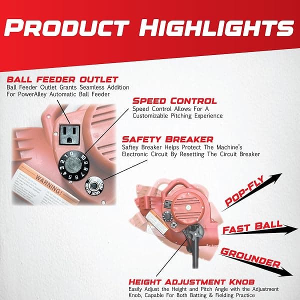Heater PowerAlley Pro Real Baseball Machine — view 3 of 4