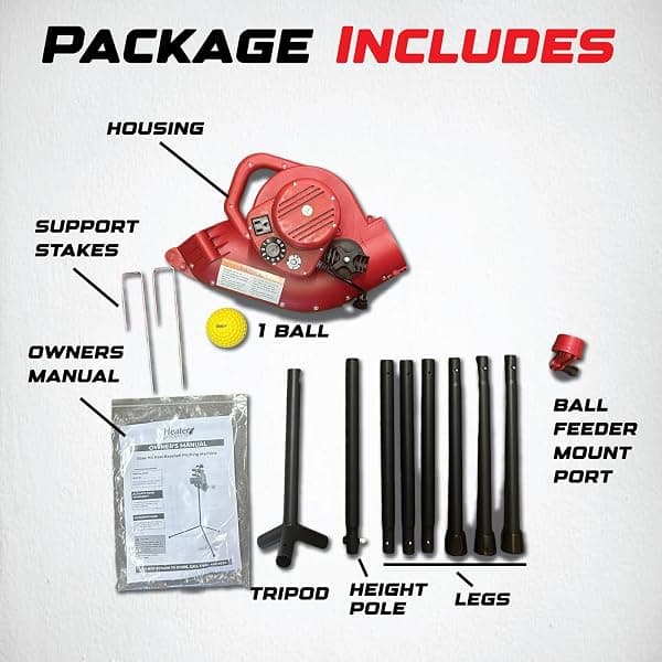Heater PowerAlley Pro Real Baseball Machine — view 4 of 4
