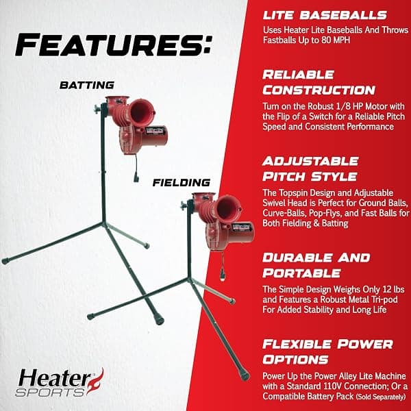 Heater Power Alley Lite 360 Pitching Machine — view 2 of 4