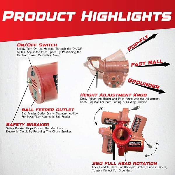 Heater Power Alley Lite 360 Pitching Machine — view 3 of 4