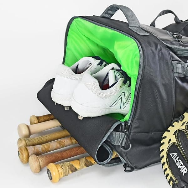 All-Star S7 Elite Wheeled Catcher's Bag, Black — view 3 of 4