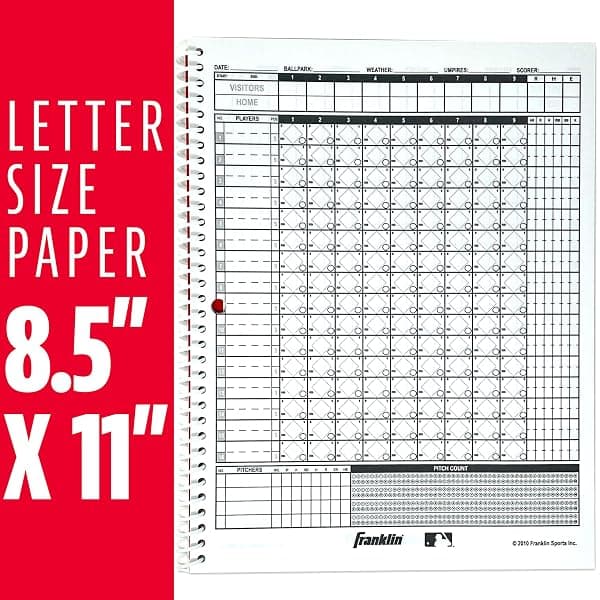 Franklin Sports Baseball and Softball Scorebook — view 2 of 4