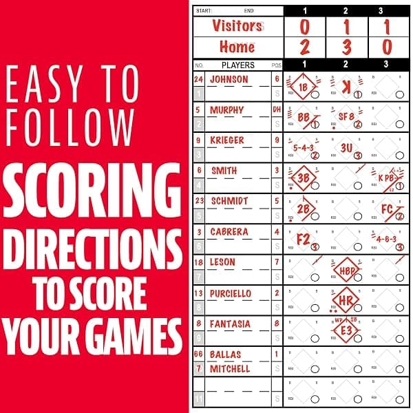 Franklin Sports Baseball and Softball Scorebook — view 4 of 4