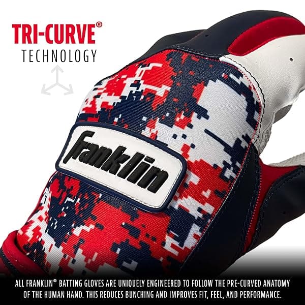 Franklin Sports Digi Camo Batting Gloves, Youth M — view 4 of 4