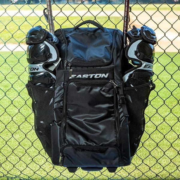 Easton Catcher's Wheeled Bag, Black — view 4 of 4