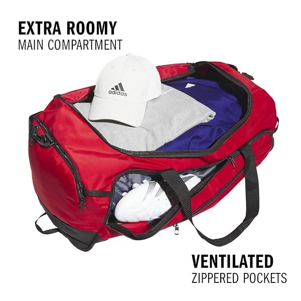 adidas Defender 5 Duffel Bag, Team Power Red — view 2 of 4