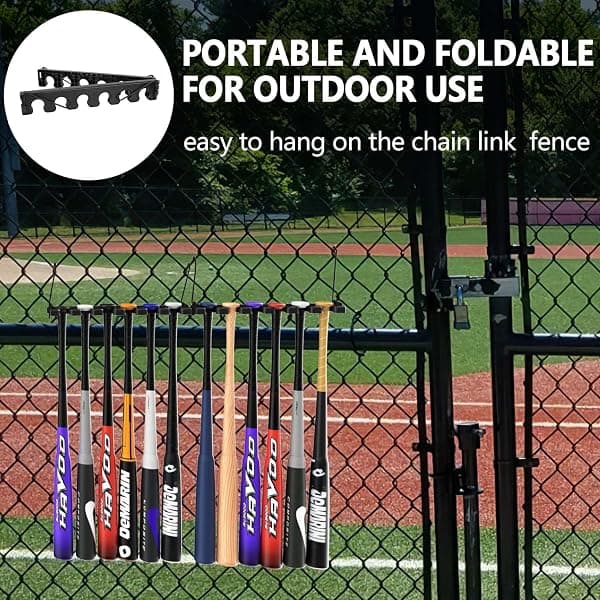 Hikeen Foldable Bat Rack, Holds 12 Bats — view 3 of 4