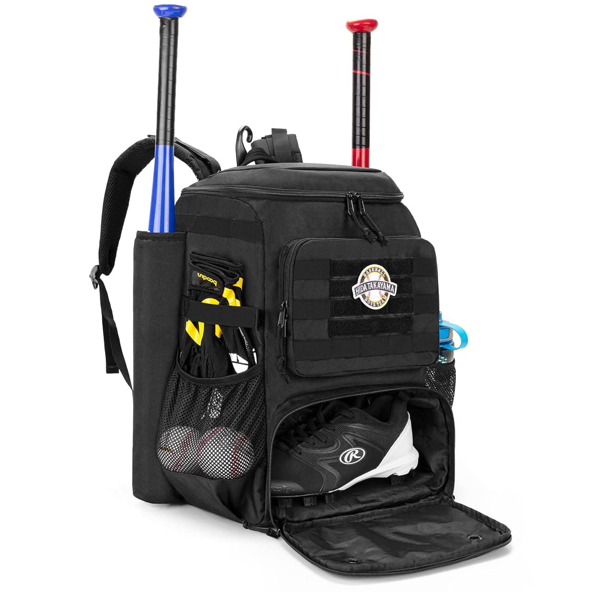 Dsleaf Baseball Backpack, 2 Bat Sleeves