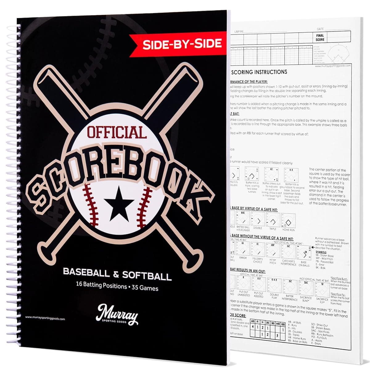 Murray Sporting Goods Scorebook, 35 Games