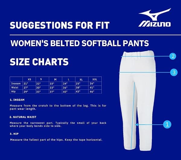 Mizuno Women's Low-Rise Fastpitch Pant, Medium — view 3 of 4
