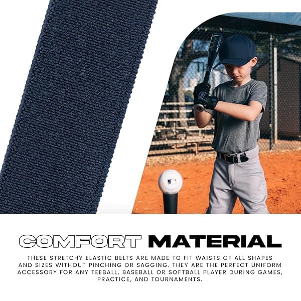 Franklin Sports Elastic Baseball Belt, 22-42 in — view 4 of 4