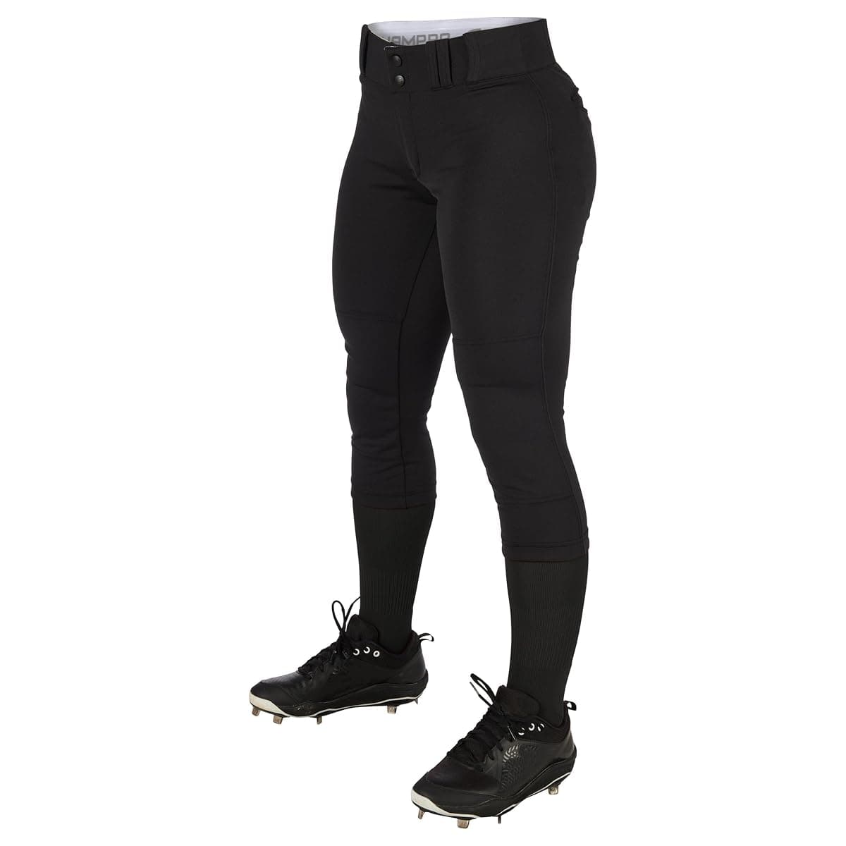 Champro Women's Low-Rise Softball Pant, Medium Black