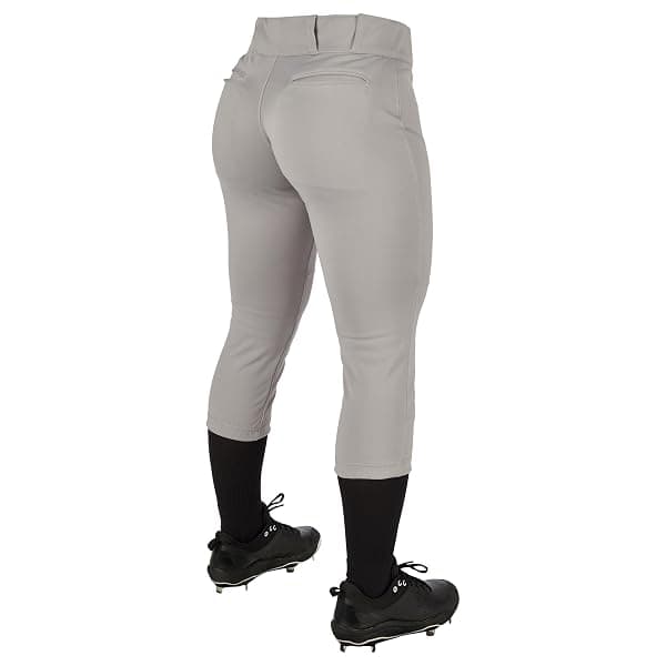 Champro Women's Low-Rise Softball Pant, Small Grey — view 2 of 4