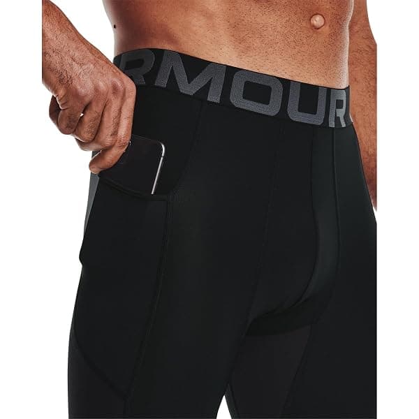Under Armour HeatGear 3/4 Leggings, Men's Large — view 3 of 4