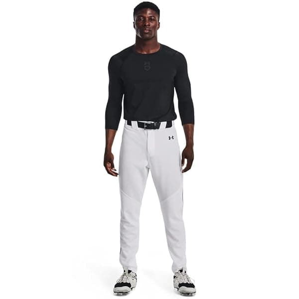Under Armour Utility Piped Baseball Pant, White M — view 3 of 4