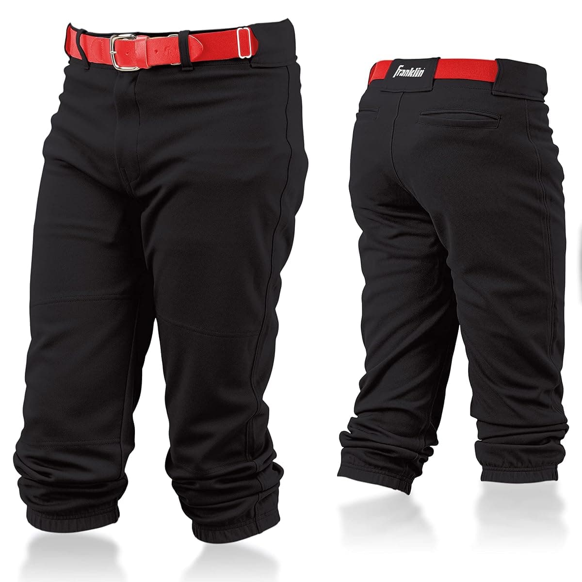 Franklin Sports Youth Knicker Pant, Medium Black