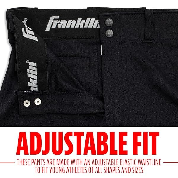 Franklin Sports Youth Knicker Pant, Medium Black — view 4 of 4