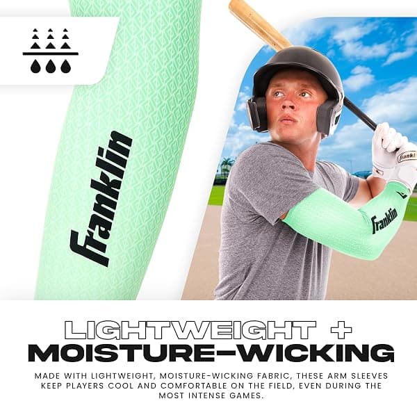 Franklin Sports Compression Arm Sleeves, Adult S/M — view 4 of 4