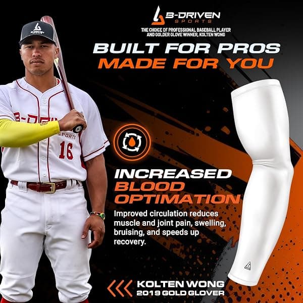 B-Driven Sports Pro-Fit Arm Sleeve, Youth XXXS — view 3 of 4