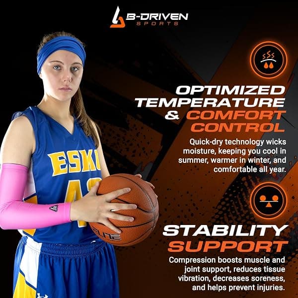 B-Driven Sports Pro-Fit Arm Sleeve, Youth XXXS — view 4 of 4