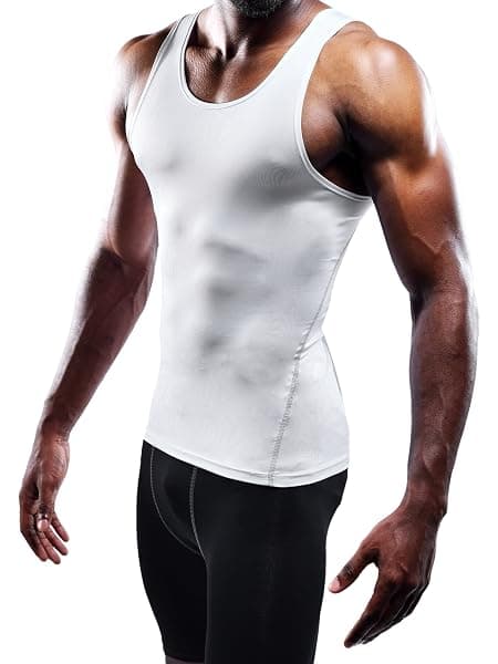 Neleus Compression Tank Top, 3-Pack, Men's Large — view 3 of 4