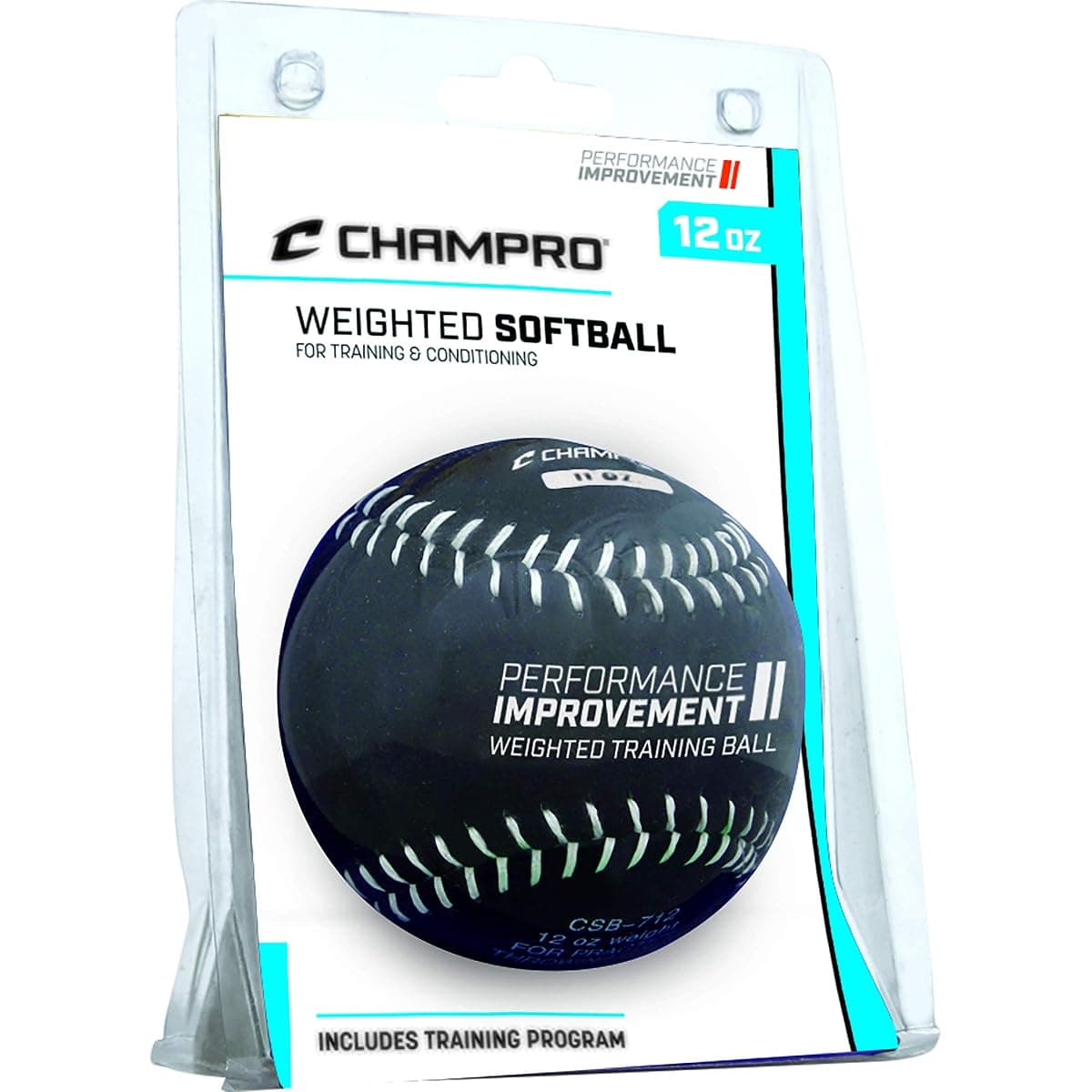 Champro Weighted Training Softball, 12 oz, Retail Pack