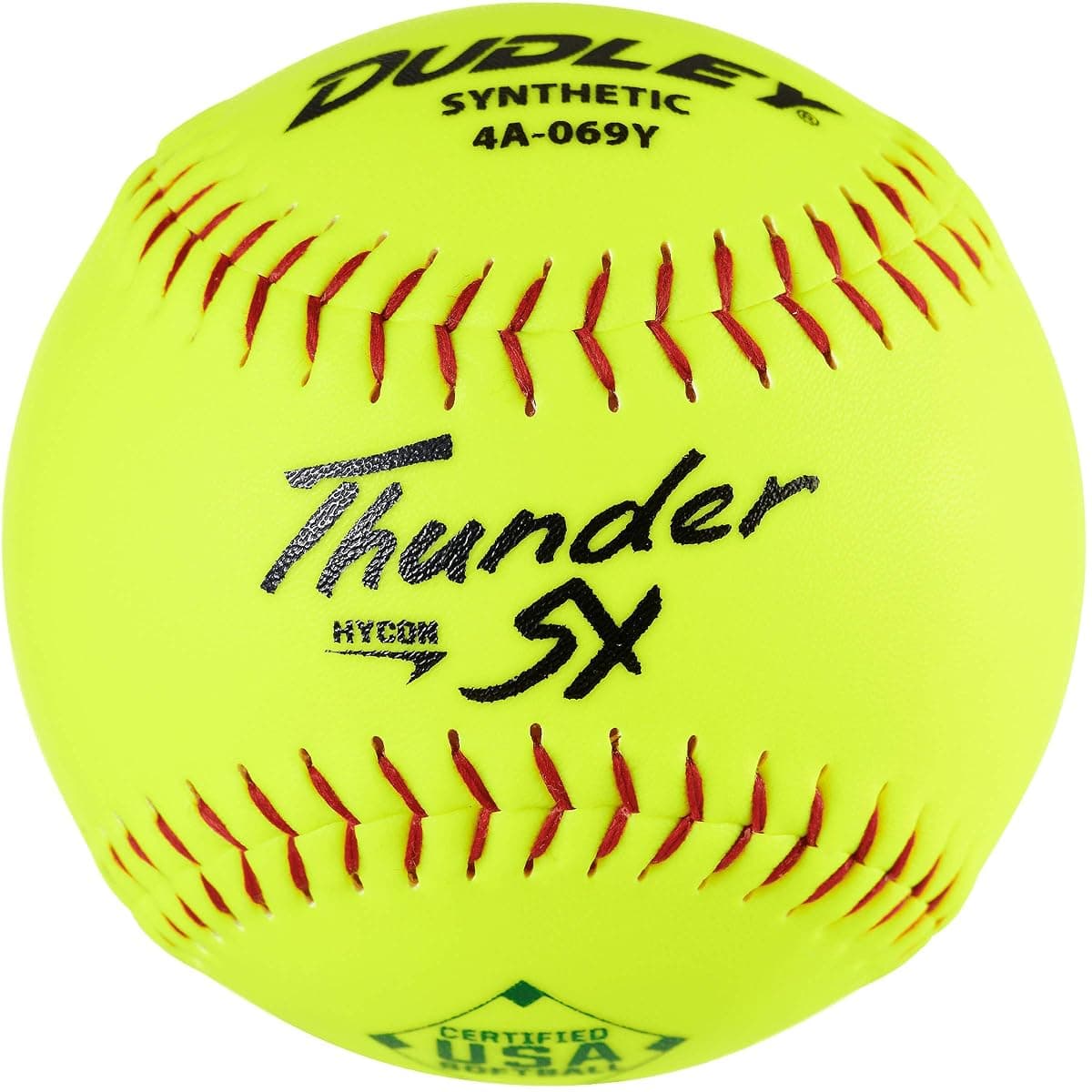 Dudley Thunder Hycon Slowpitch Softballs, 12-Pack