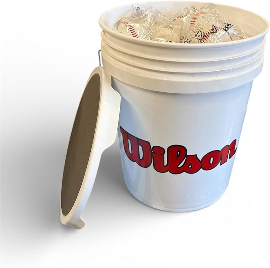 Wilson A1035 Practice Baseballs, Bucket of 36