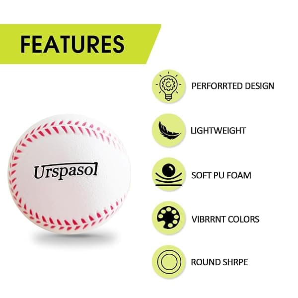 Urspasol Foam Baseballs, 9-Inch, 6-Pack — view 3 of 4