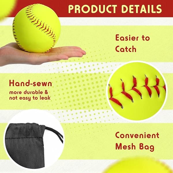 Sonwyoung 12-Inch Practice Softballs, 20-Pack — view 3 of 4