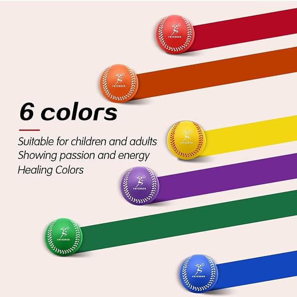 Fateuaer Foam Baseballs, 6-Pack, Six Colors — view 2 of 4
