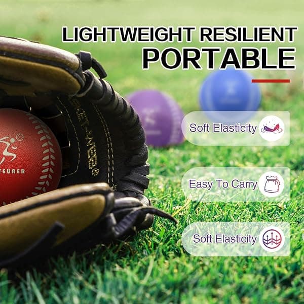 Fateuaer Foam Baseballs, 6-Pack, Six Colors — view 3 of 4