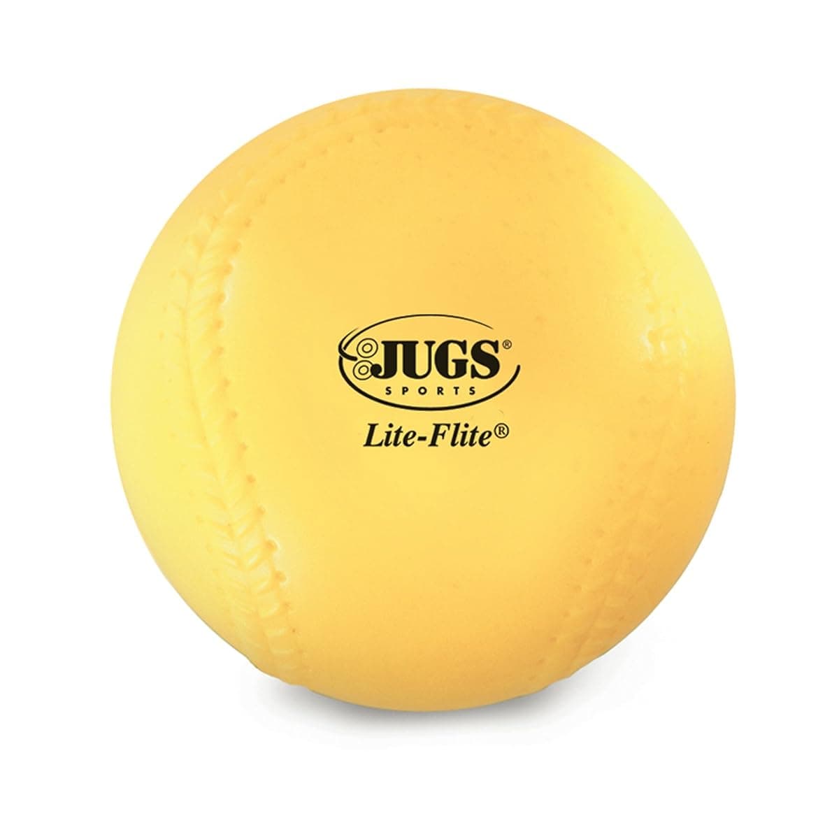 Jugs Lite-Flite Baseballs, 9-Inch, Optic Yellow — 1 Dozen
