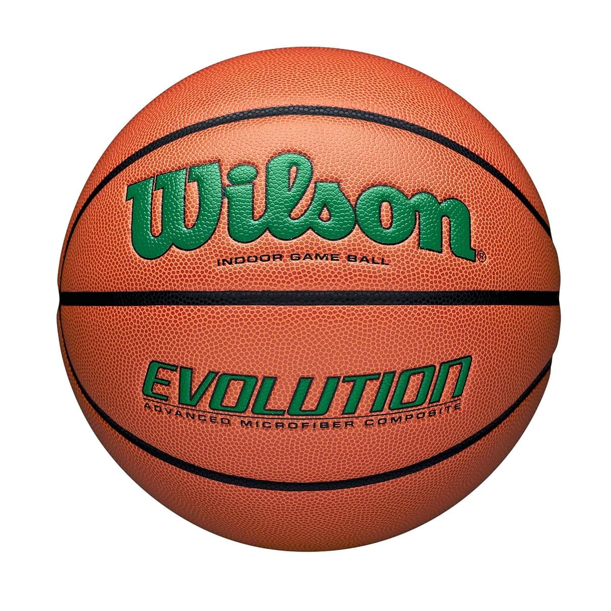 Wilson Evolution Indoor Basketball, Green, Size 7