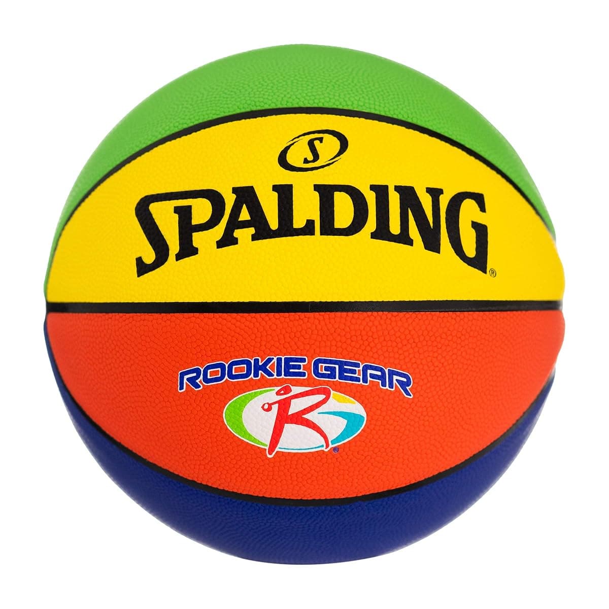 Spalding Rookie Gear Basketball, Size 5, Multi Color