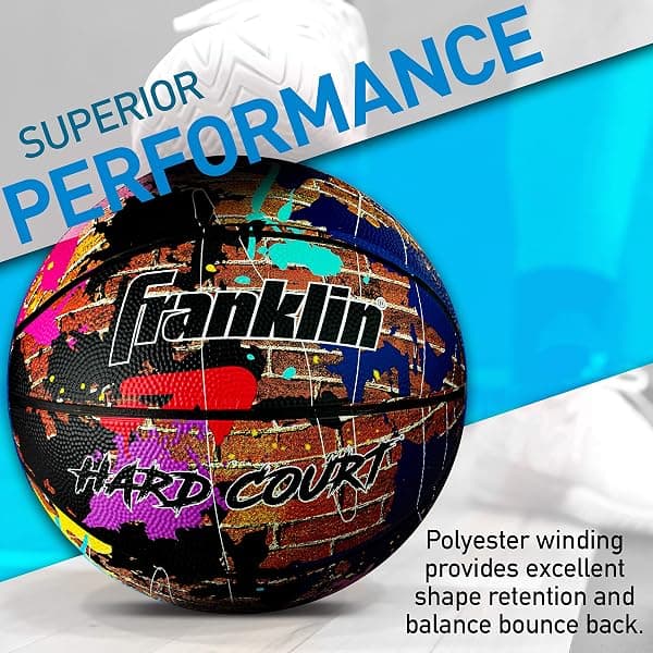 Franklin Sports Hard Court Rubber Basketball, 29.5 in — view 3 of 4
