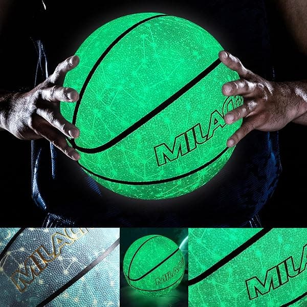 Milachic Glow in the Dark Basketball, Size 5 — view 4 of 4