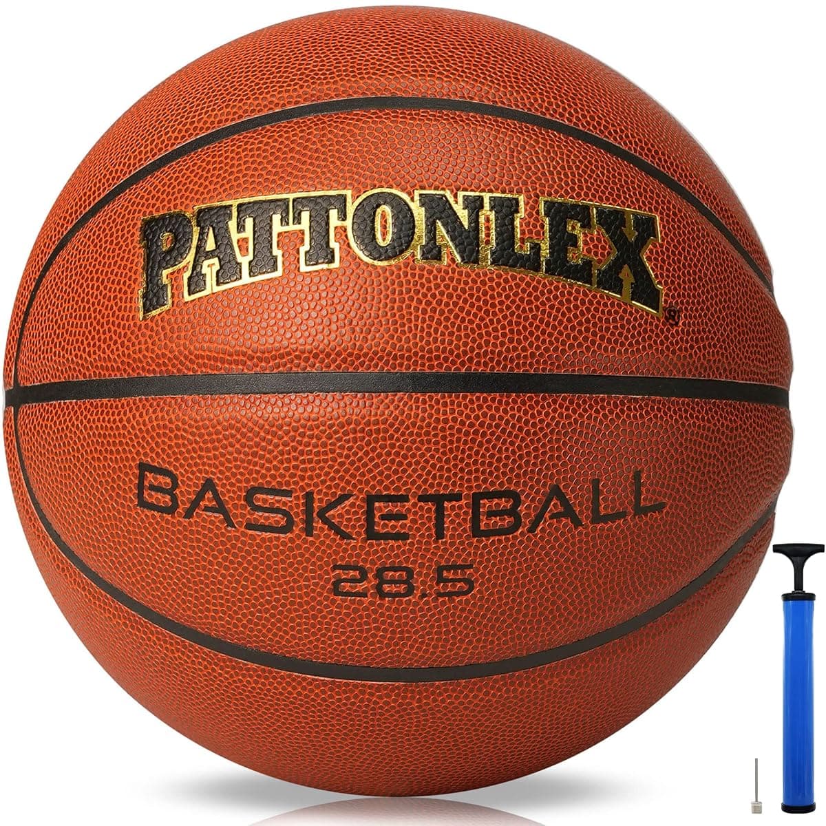 Pattonlex Indoor/Outdoor Basketball, Size 6, Brown