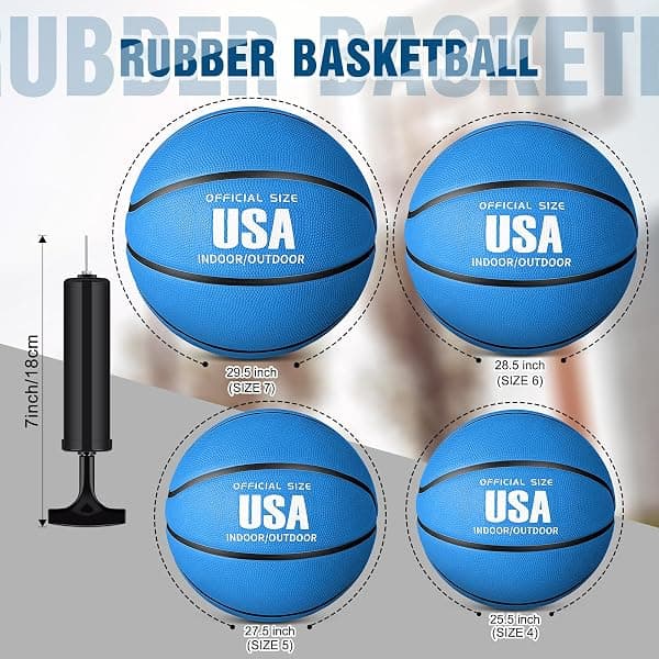 Libima Rubber Basketball 12-Pack, Size 7, 29.5 in — view 2 of 4