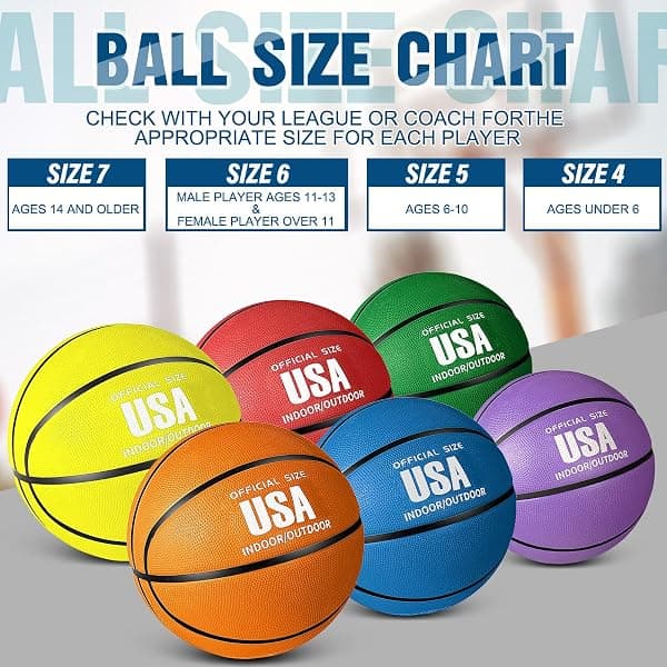 Libima Rubber Basketball 12-Pack, Size 7, 29.5 in — view 3 of 4