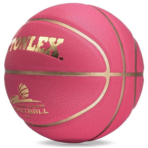 Pattonlex Basketball, Size 6, 28.5 in, Gold Pink — view 2 of 4