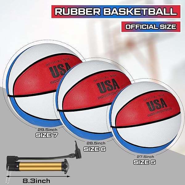 Junkin Rubber Basketball 6-Pack, Size 5 — view 2 of 4