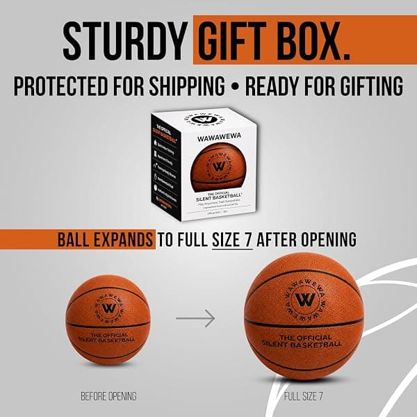 Wawawewa Silent Foam Basketball, Size 7 — view 2 of 4