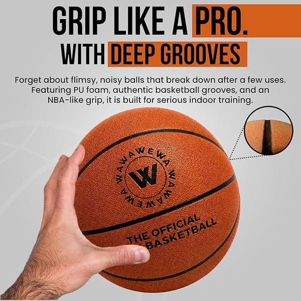 Wawawewa Silent Foam Basketball, Size 7 — view 3 of 4